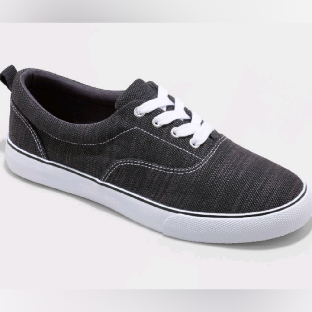 Women's Molly Vulcanized Lace-Up Sneakers -Universal Thread™ Black 7